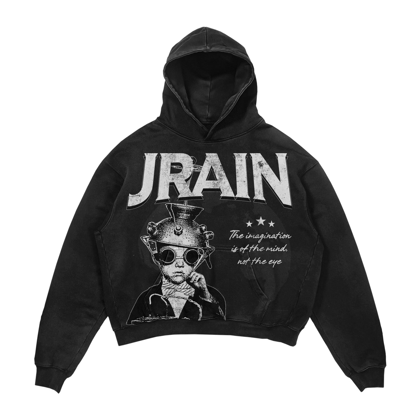 JRAIN Black Hoodie